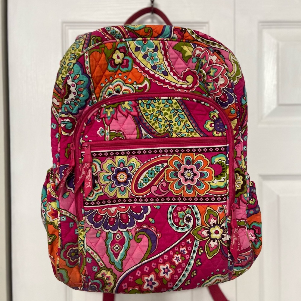 Vera Bradley Paisley Campus Backpack